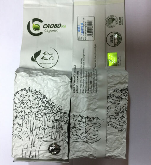 Trà xanh hữu cơ hút chân không - Cao Bo Organic Tea