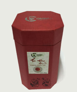 Hộp trà đen hữu cơ bát giác đỏ 100g - Cao Bo Organic Tea