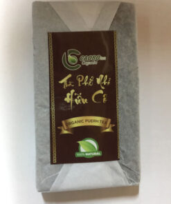 Trà Phổ Nhĩ hữu cơ bánh 250g (trà sống) - Cao Bo Organic Tea